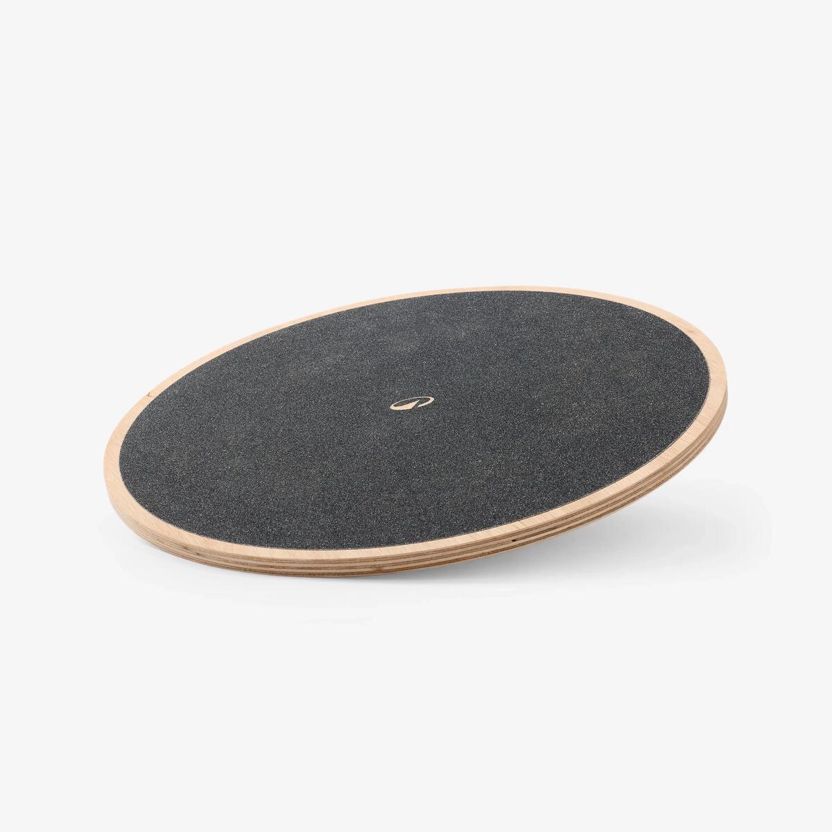 Domyos Balance Board Holz in Schwarz von oben