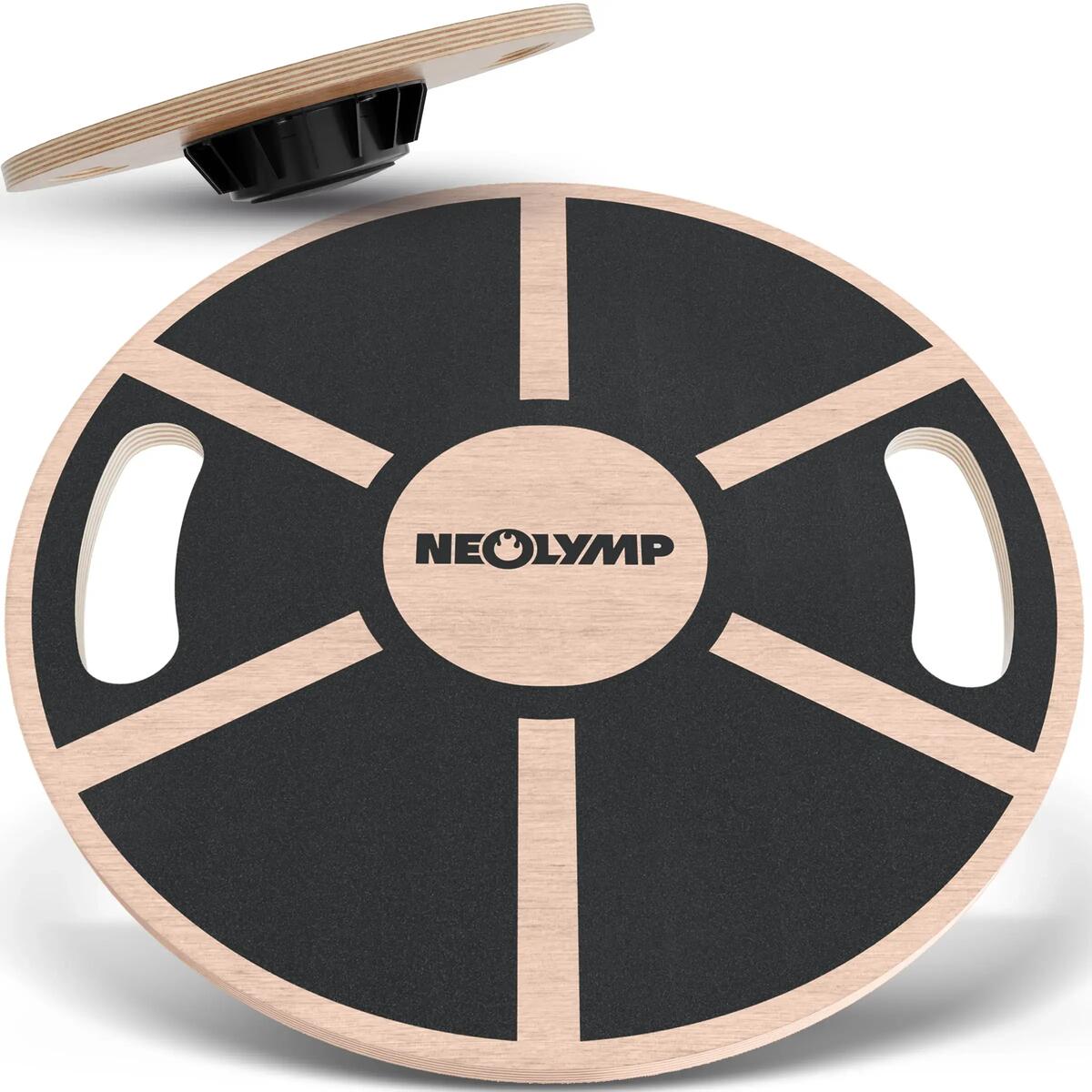NEOLYMP Holz Balance Board mit Griffen